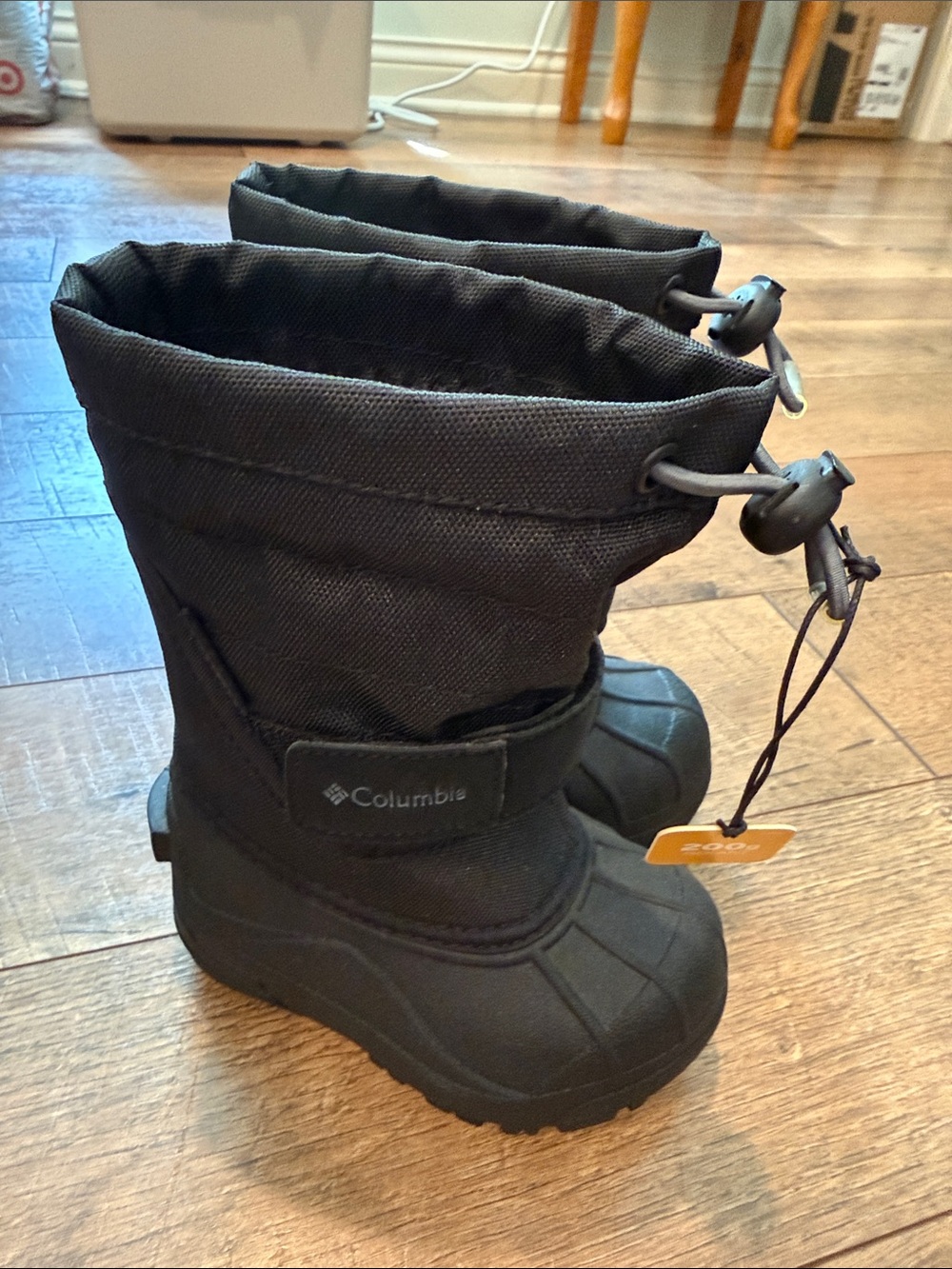 Columbia Kids Black Waterproof Insulated Snow Boots